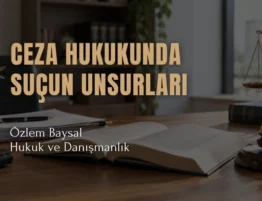 ceza hukukunda suçun unsurları