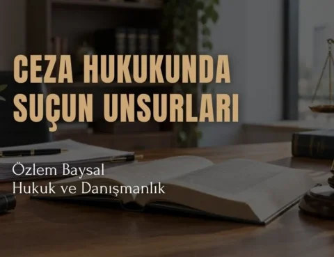 ceza hukukunda suçun unsurları